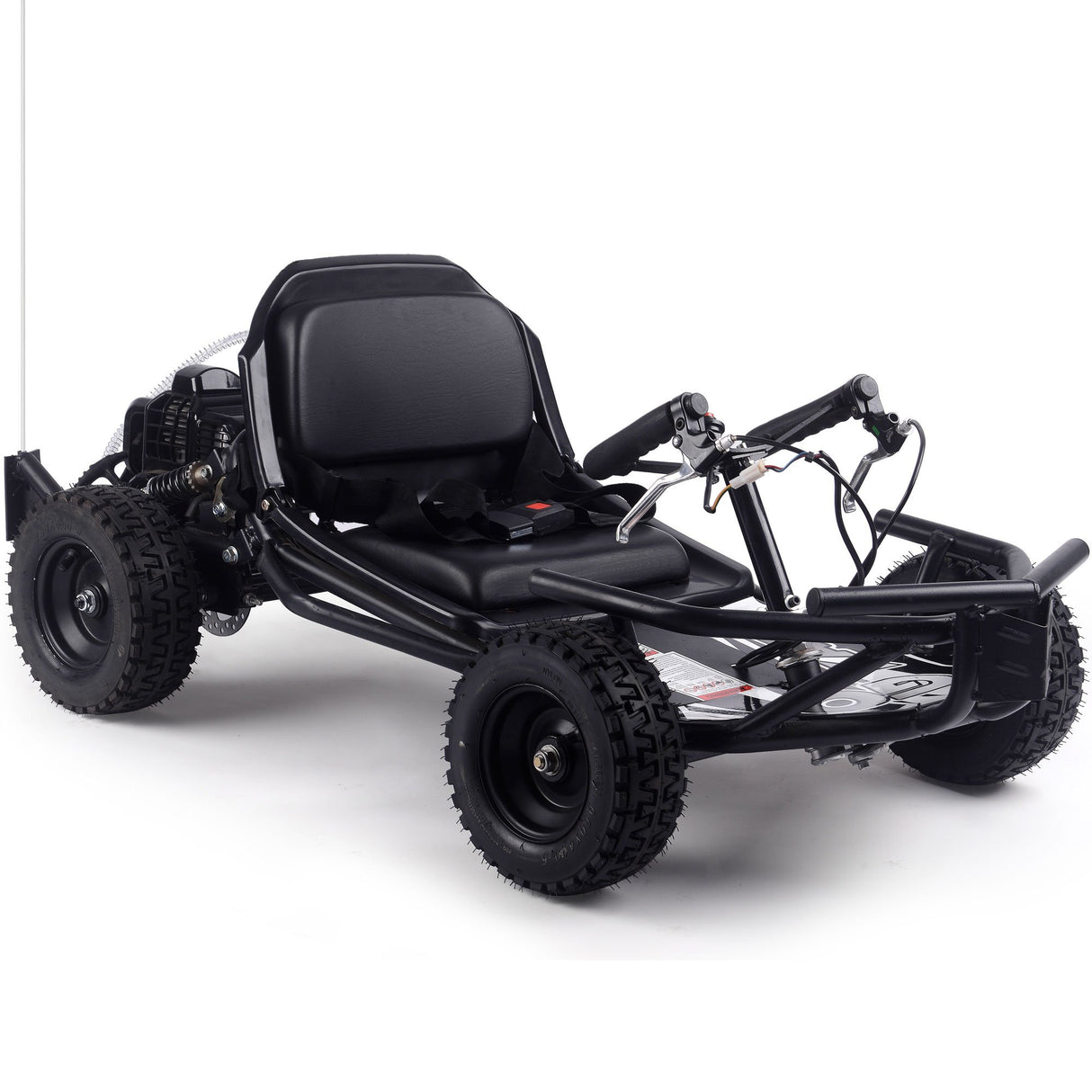 MotoTec Sandman Kids Gas Powered 49cc Go Kart - Black