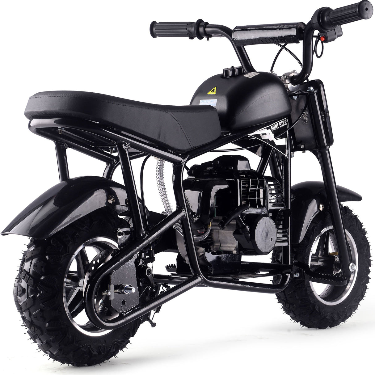 MotoTec Urchin 49cc 2-Stroke Kids Gas Mini Bike - Black