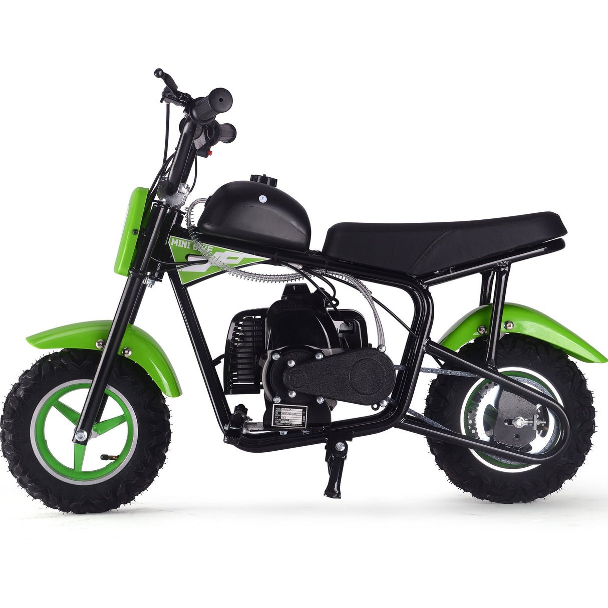 MotoTec Urchin 49cc 2-Stroke Kids Gas Mini Bike - Green