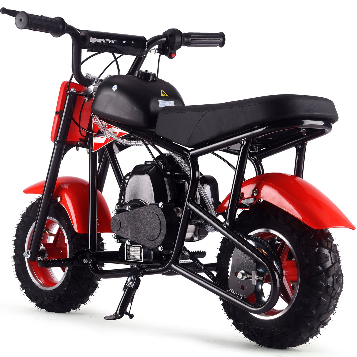 MotoTec Urchin 49cc 2-Stroke Kids Gas Mini Bike - Red