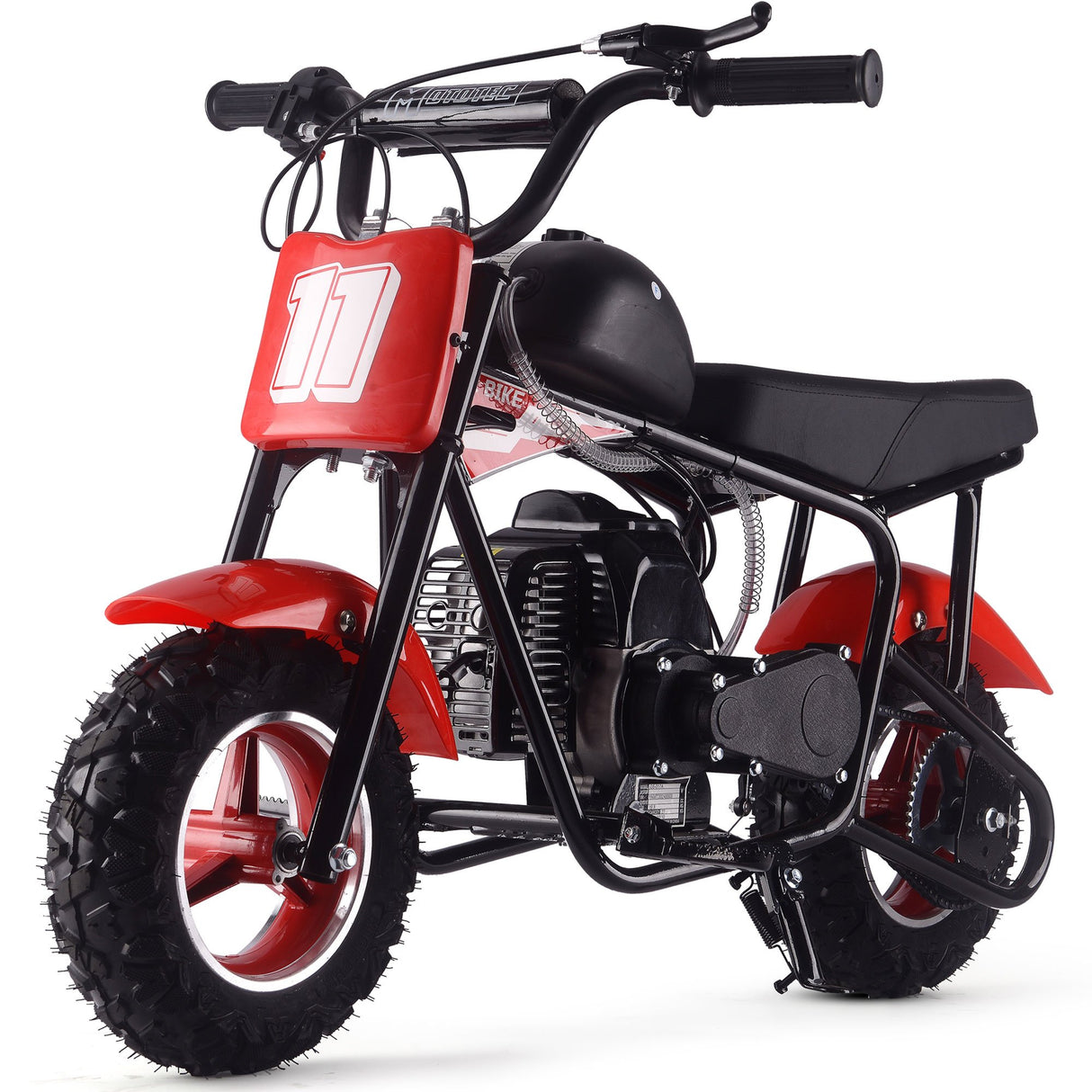 MotoTec Urchin 49cc 2-Stroke Kids Gas Mini Bike - Red