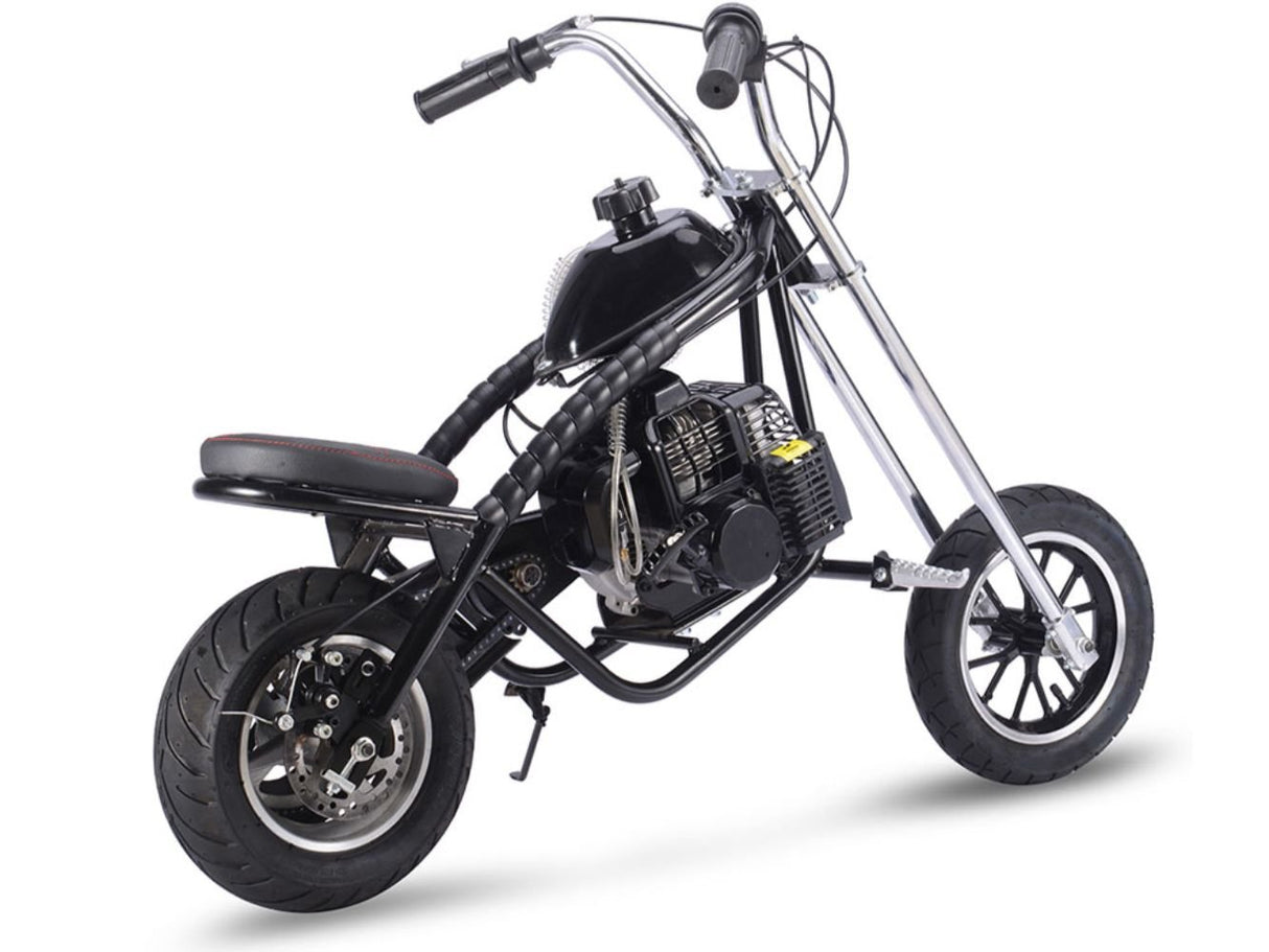 MotoTec 49cc Gas Mini Chopper - Black