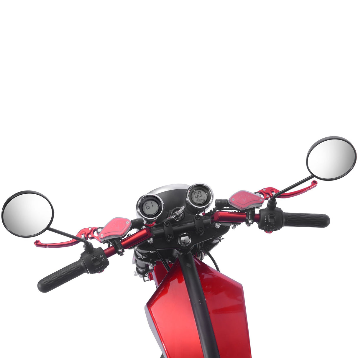 MotoTec Raven 60v 30ah 2500w Lithium Electric Scooter - Red