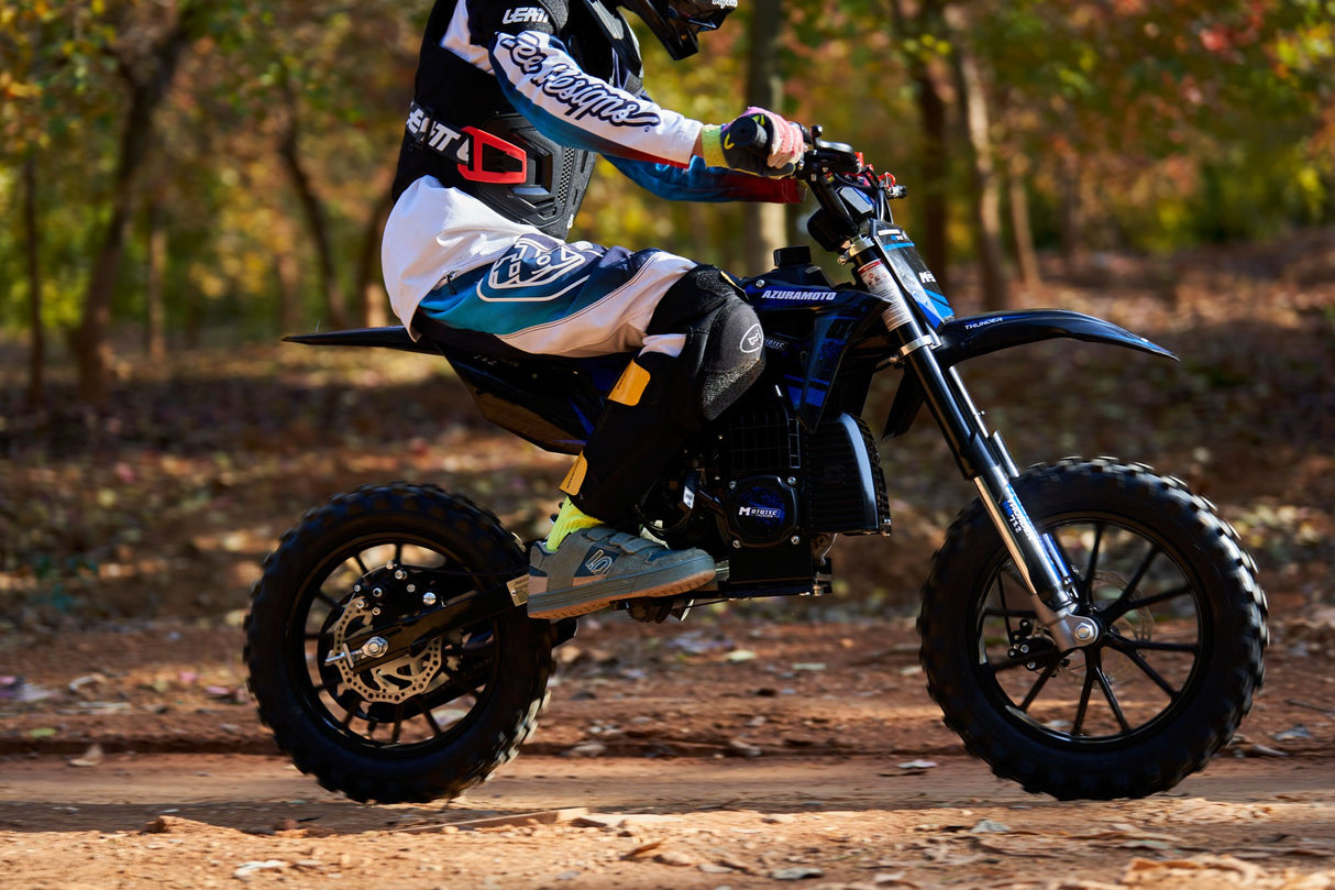 MotoTec Thunder 50cc 2-Stroke Kids Gas Dirt Bike - Green