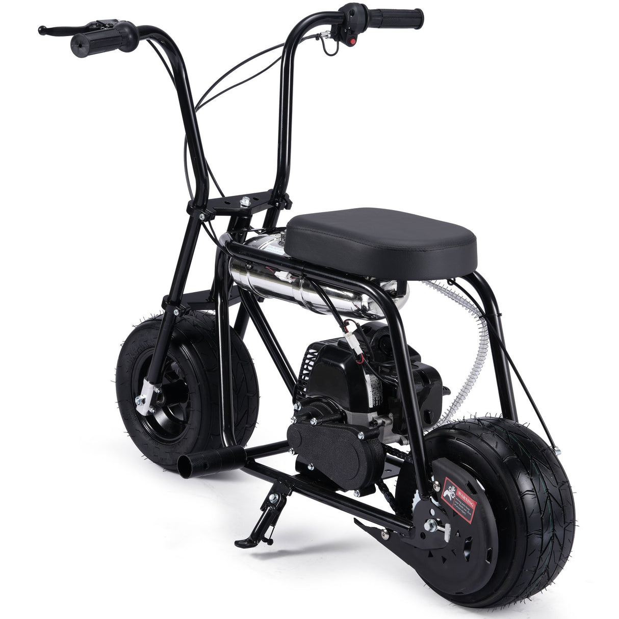 MotoTec Wild Rover 49cc 2-Stroke Kids Gas Mini Bike - Black