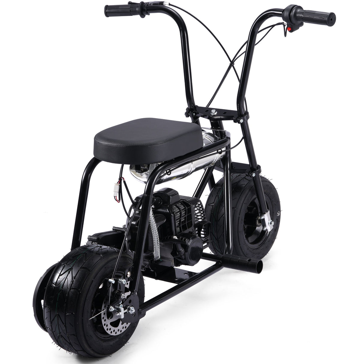 MotoTec Wild Rover 49cc 2-Stroke Kids Gas Mini Bike - Black