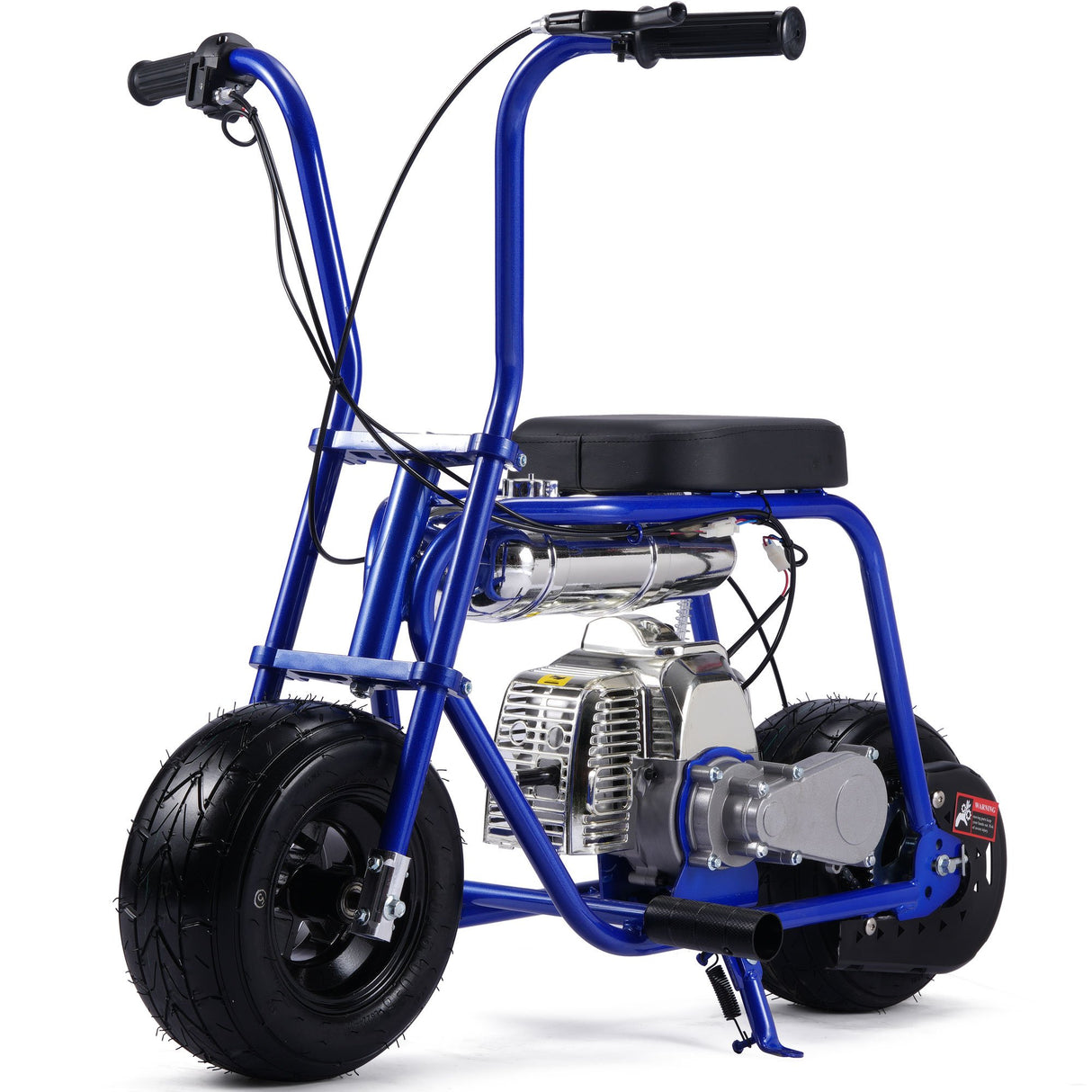 MotoTec Wild Rover 49cc 2-Stroke Kids Gas Mini Bike - Blue