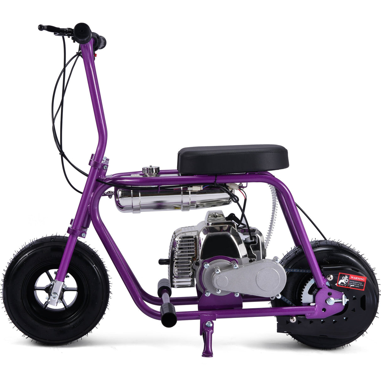 MotoTec Wild Rover 49cc 2-Stroke Kids Gas Mini Bike - Purple