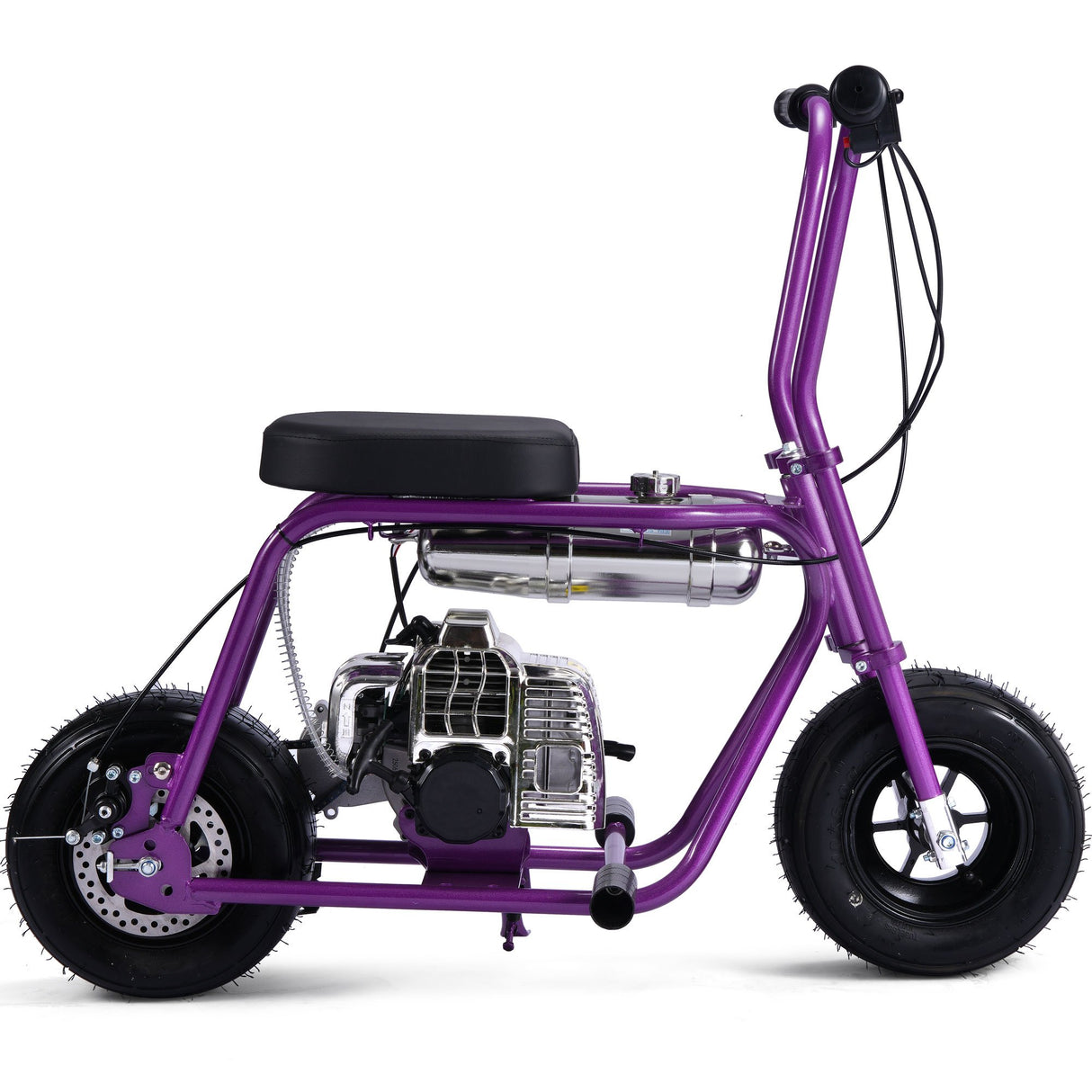 MotoTec Wild Rover 49cc 2-Stroke Kids Gas Mini Bike - Purple