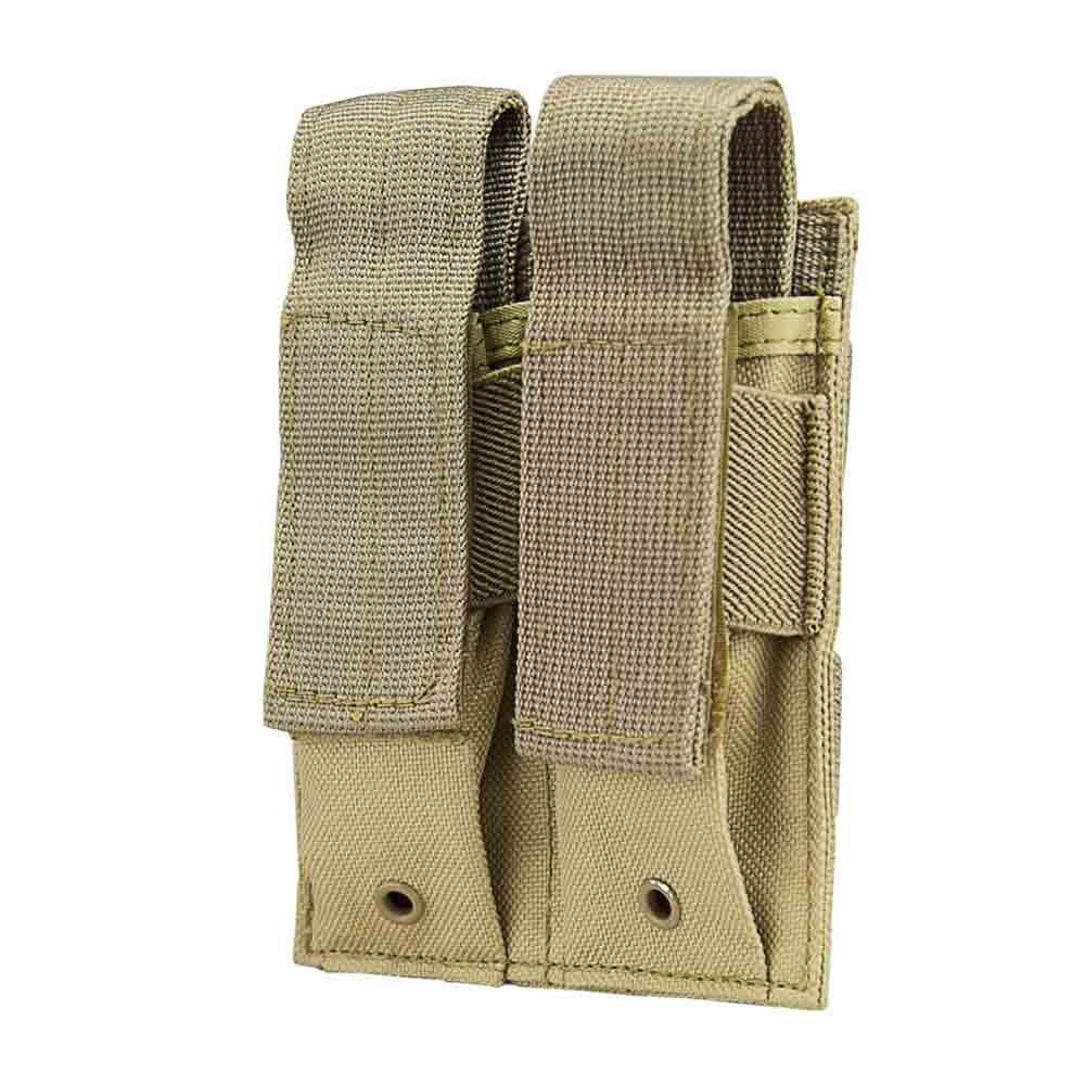 NcSTAR - Double Pistol Mag Pouch - Tan