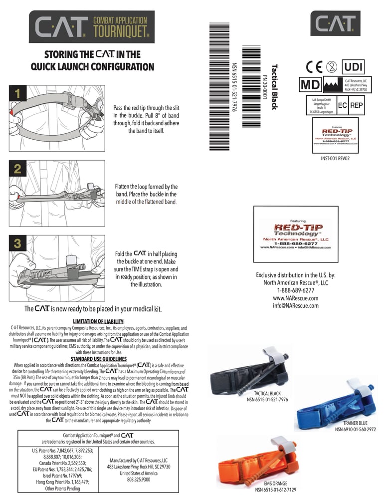 North American Rescue - C-A-T Generation 7 Tourniquet – The Gold Standard in Trauma Care