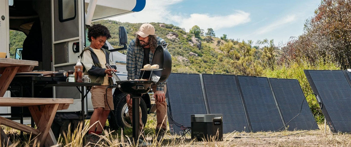 Portable solar power station for outdoor survival and emergency preparedness
