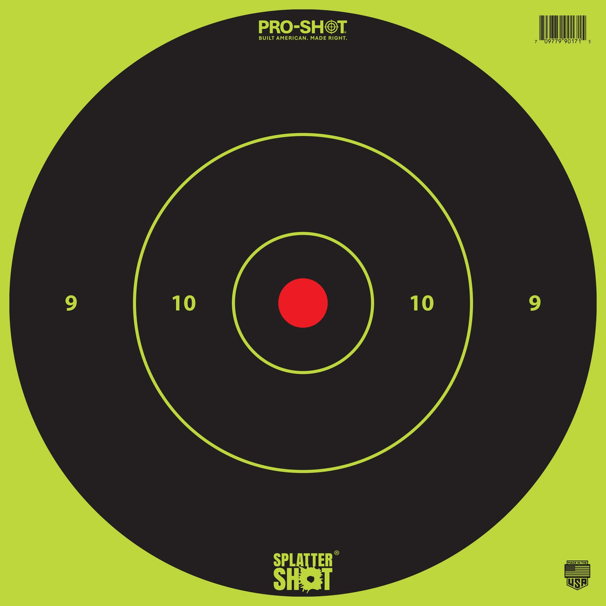 Pro-Shot - Splatter Shot 12" Green Bullseye Target 5-Pack