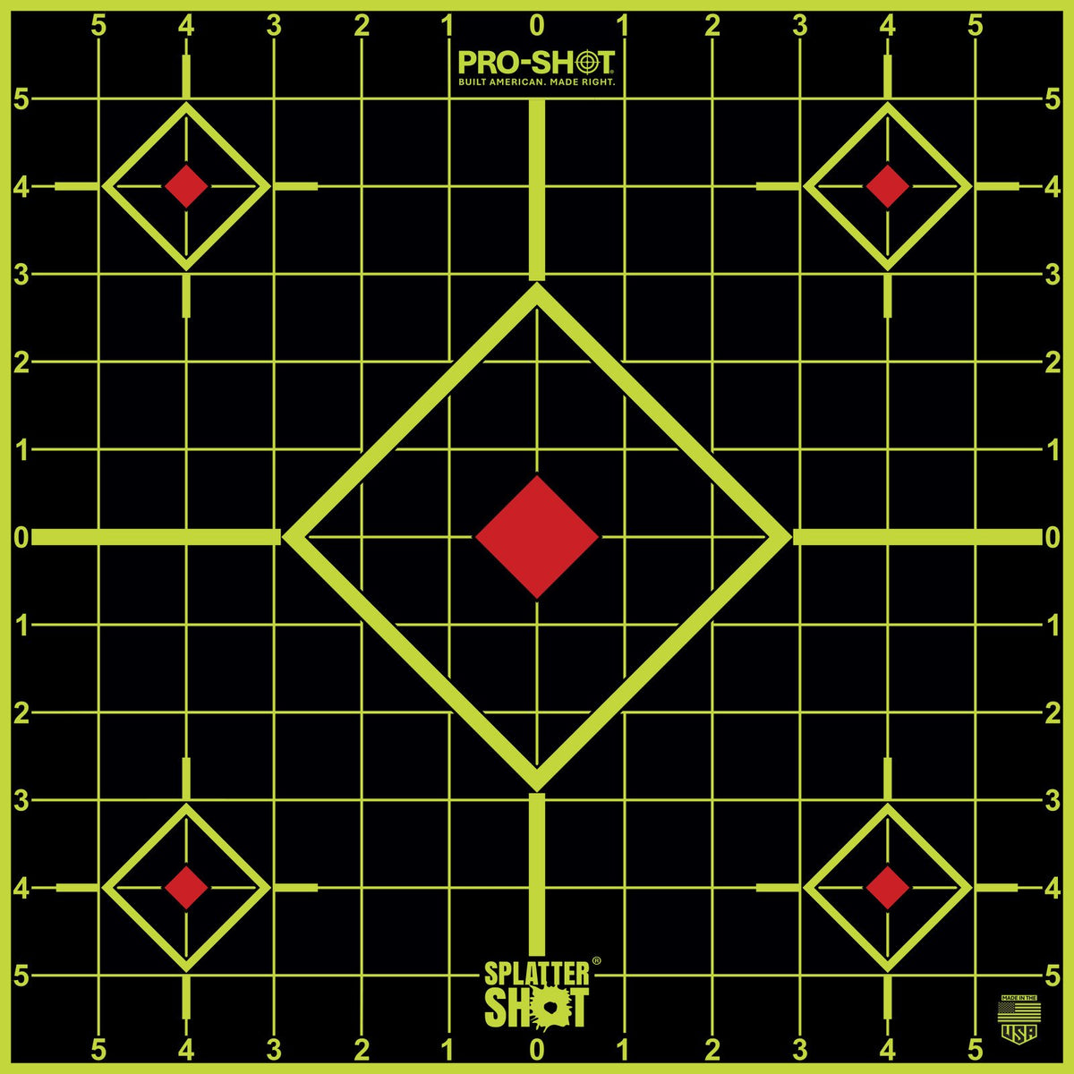 Pro-Shot Products - Splatter Shot 12" Green Sight-In Target - 5 Pack