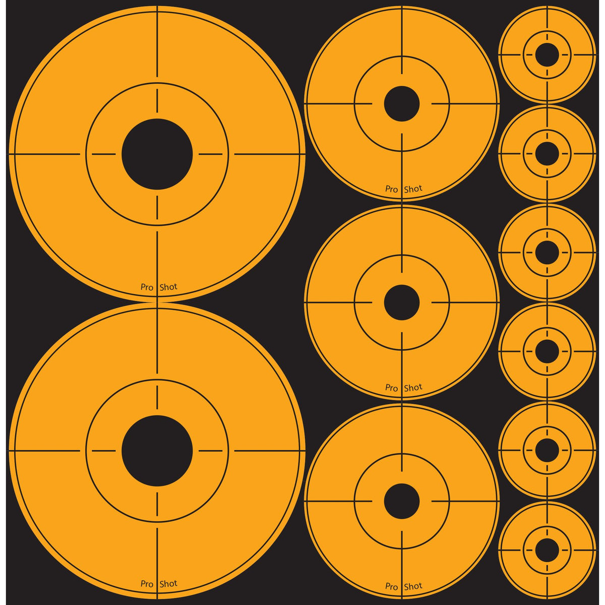 Pro-Shot Products - Orange Peel & Stick Assorted Target Dots