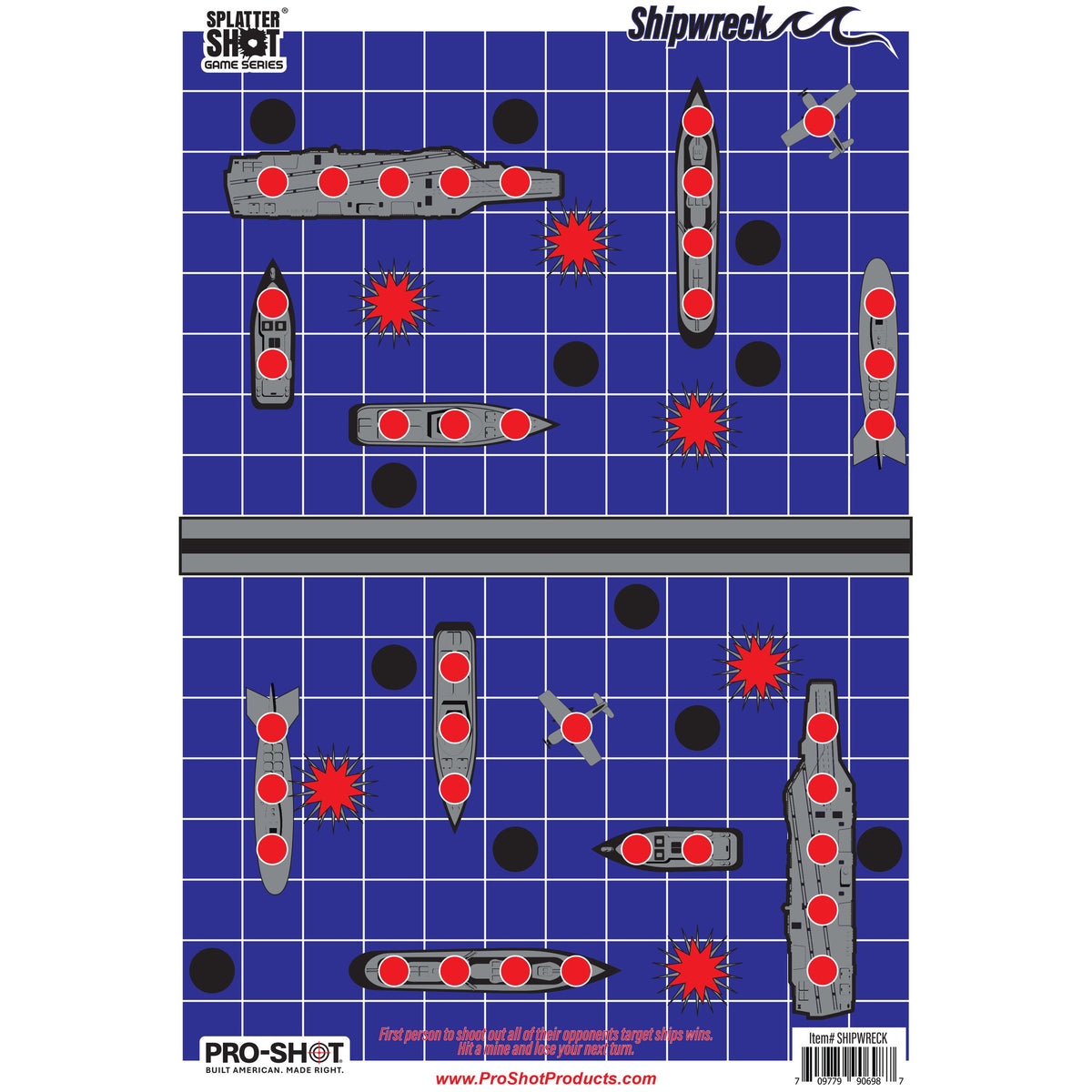 Pro-Shot - Splatter Shot Game Series Shipwreck Target 8 Pack