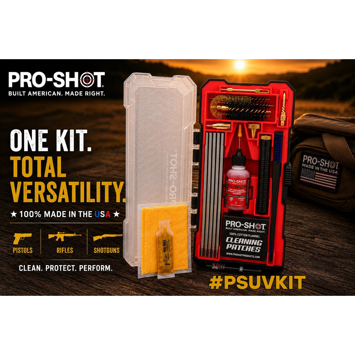 Pro-Shot Products - Universal .22 Cal to 12 GA Cleaning Kit