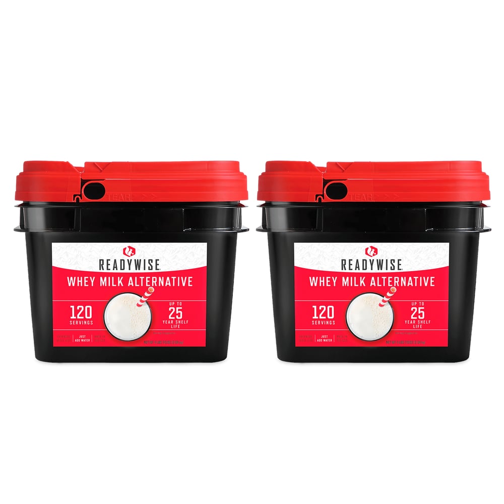ReadyWise - 240 Servings Emergency Whey Milk Bundle