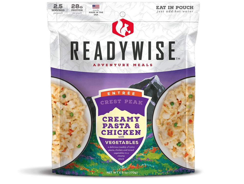 ReadyWise - 6 CT Case Crest Peak Creamy Pasta & Chicken