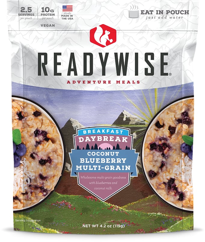 ReadyWise - 6 CT Case Daybreak Coconut Blueberry Multi-grain