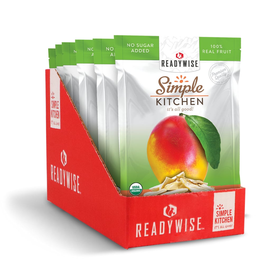 ReadyWise - 6 CT Case Simple Kitchen Organic FD Mango