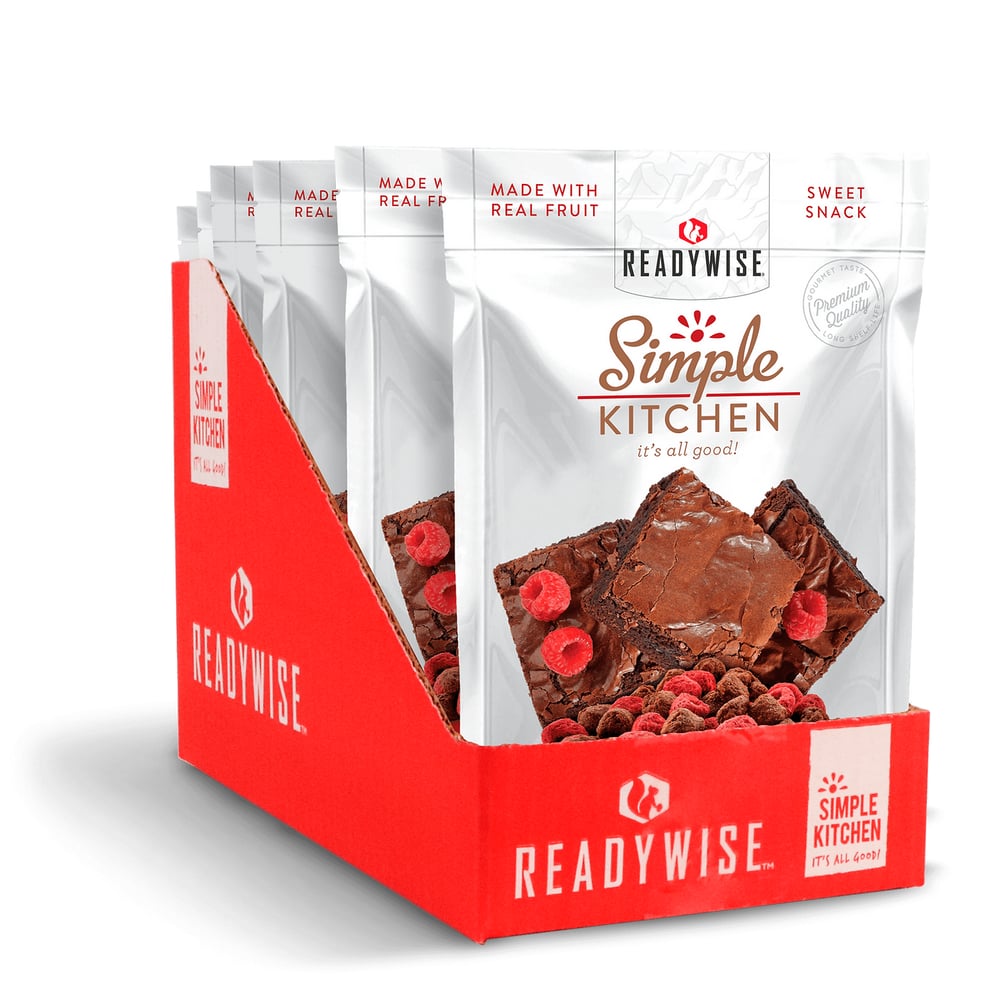 ReadyWise - 6 CT Case Simple Kitchen Raspberries & Brownie Bites
