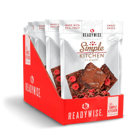 ReadyWise - 6 CT Case Simple Kitchen Raspberries & Brownie Bites