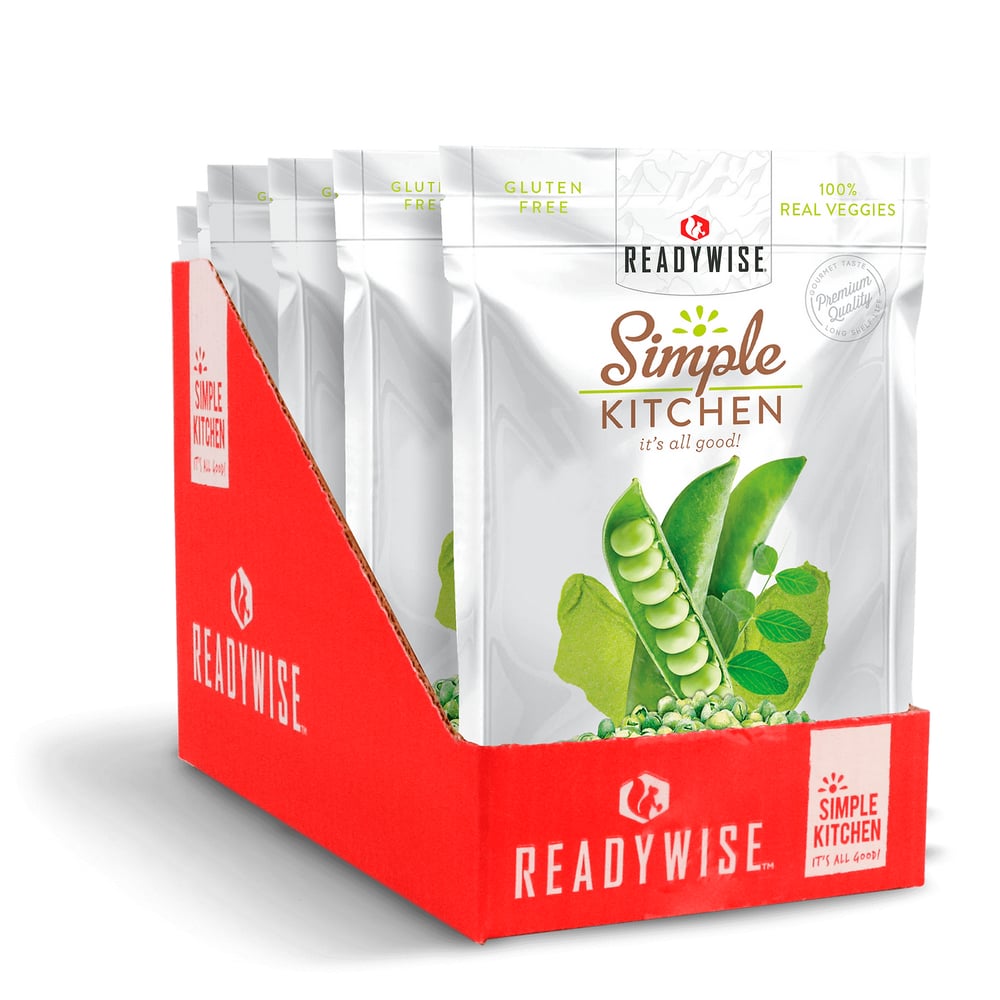 ReadyWise - 6 CT Case Simple Kitchen Wasabi Peas