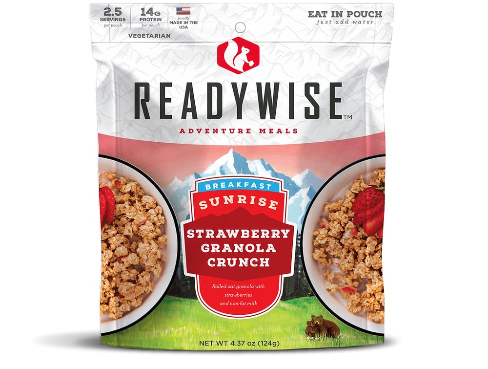 ReadyWise - 6 CT Case Sunrise Strawberry Granola Crunch