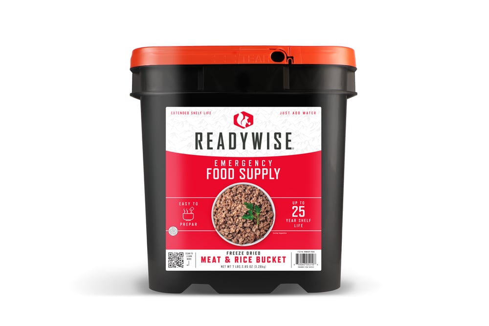 ReadyWise - Freeze Dried Meat & Rice Survival Bucket