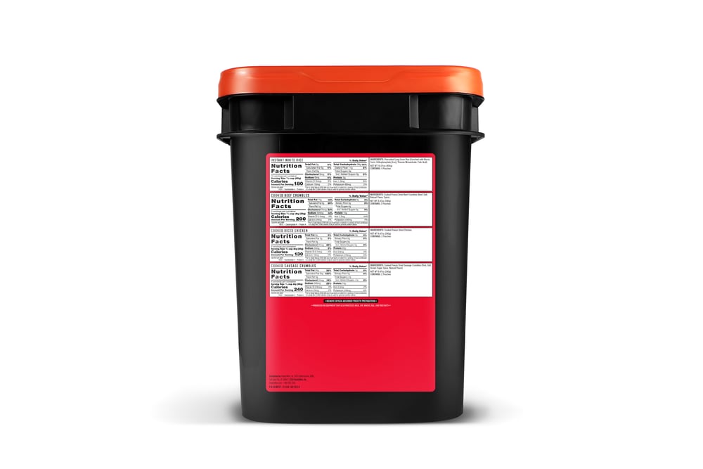 ReadyWise - Freeze Dried Meat & Rice Survival Bucket