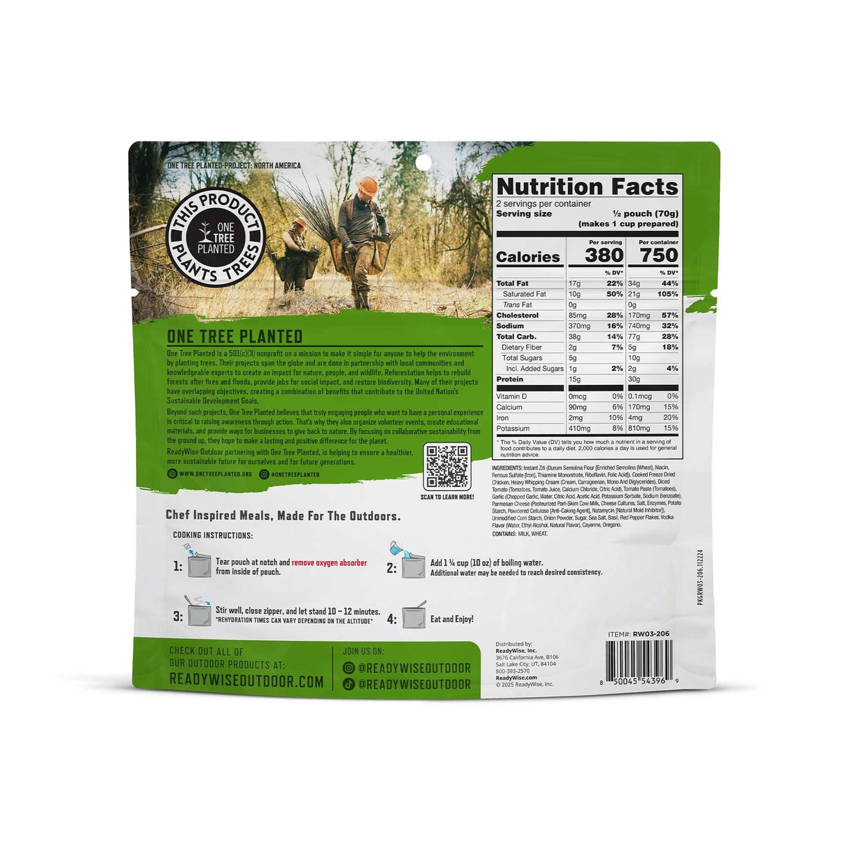 ReadyWise - 6 CT PRO Meal - Pasta alla Vodka