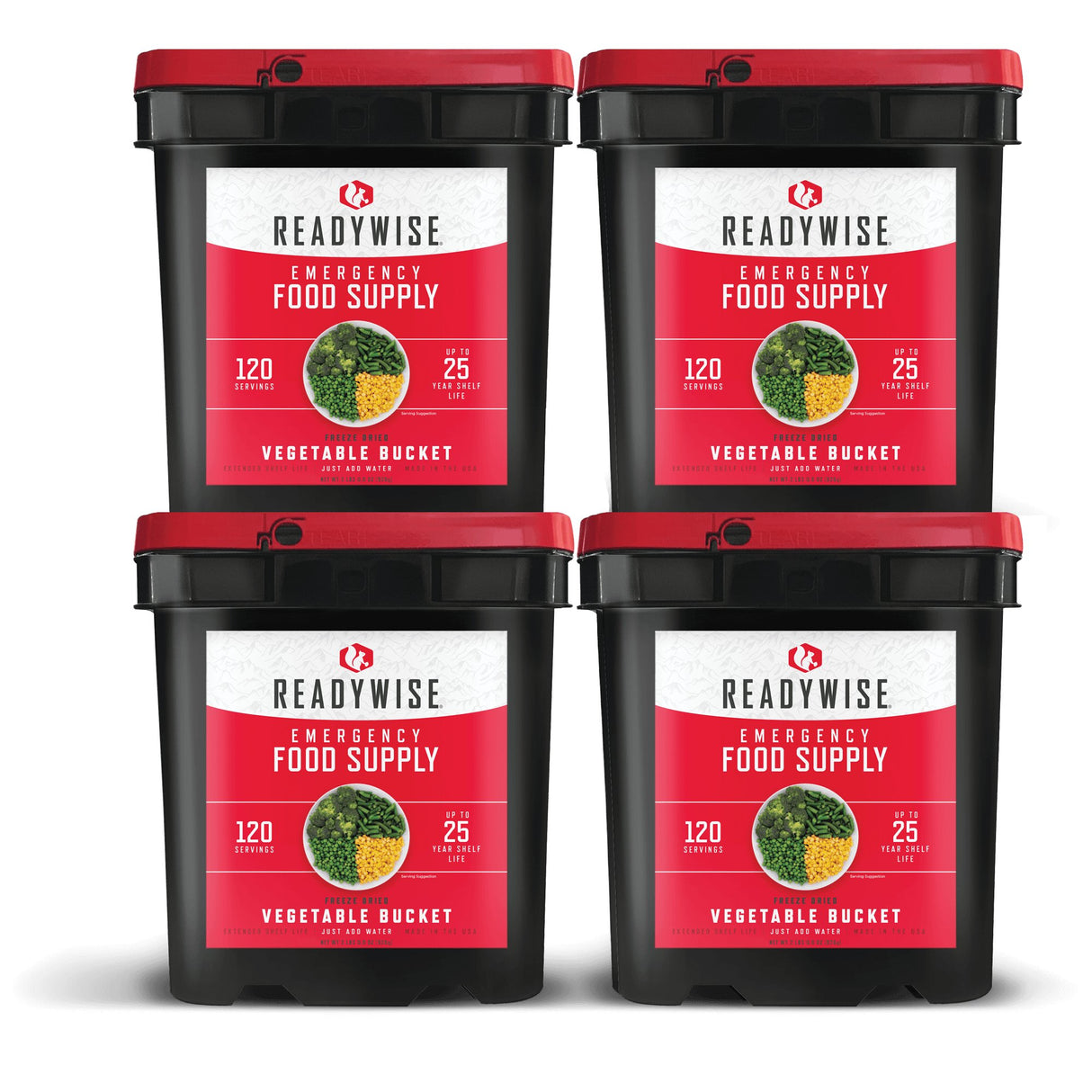 ReadyWise - 480 Serving Freeze Dried Vegetable Bundle