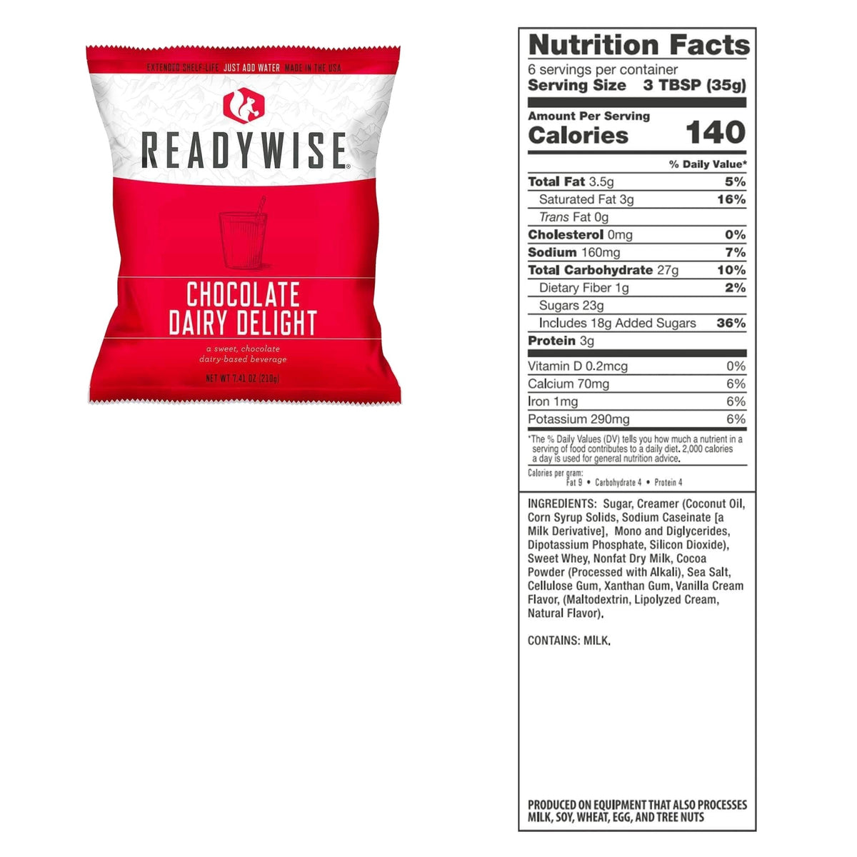 ReadyWise - Chocolate Milk Bucket - 60 Servings — view 2