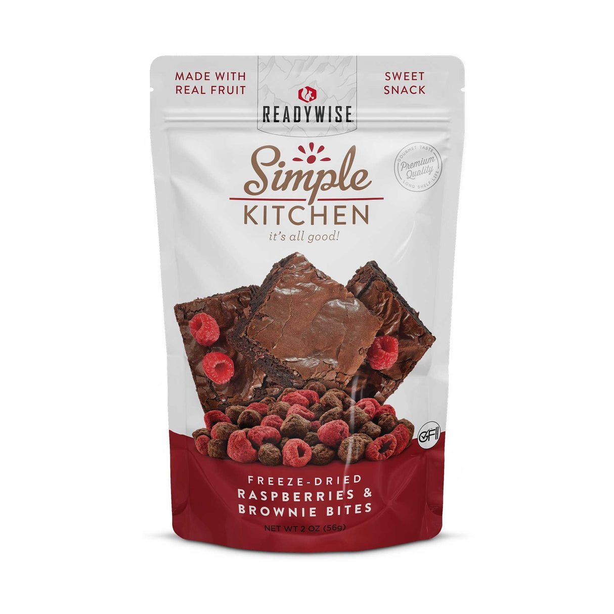 ReadyWise - 6-Pack Raspberries & Brownie Bites Snacks