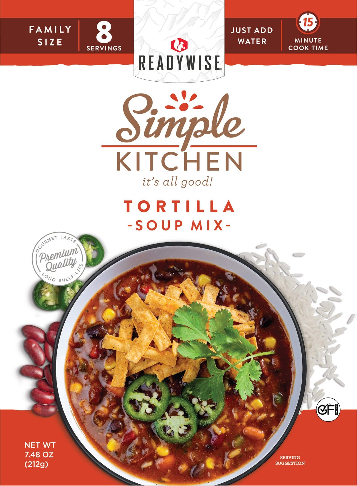 ReadyWise - 6 CT Case Tortilla Soup - Easy to Prepare