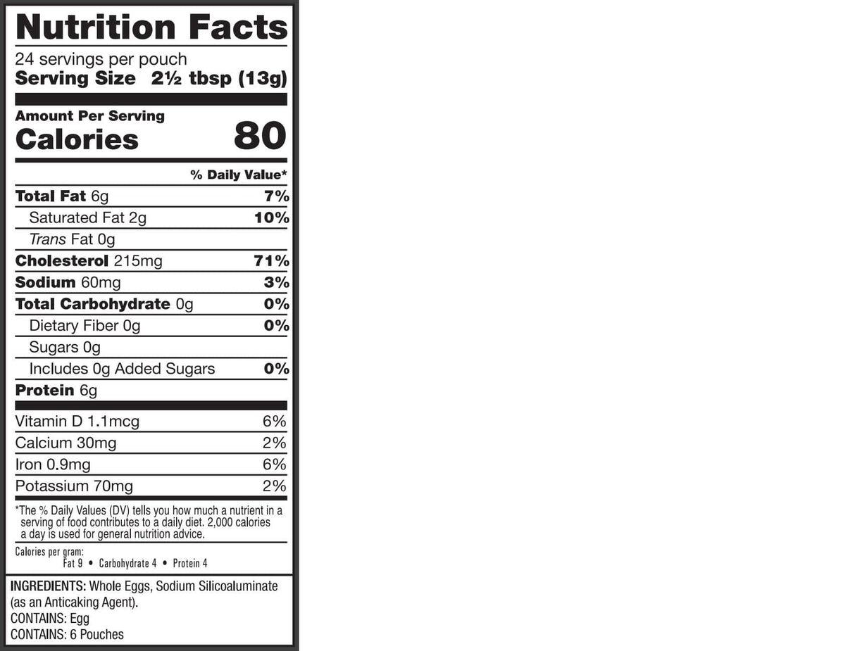 ReadyWise - Simple Kitchen Powdered Eggs 3 CT Case - 72 Servings