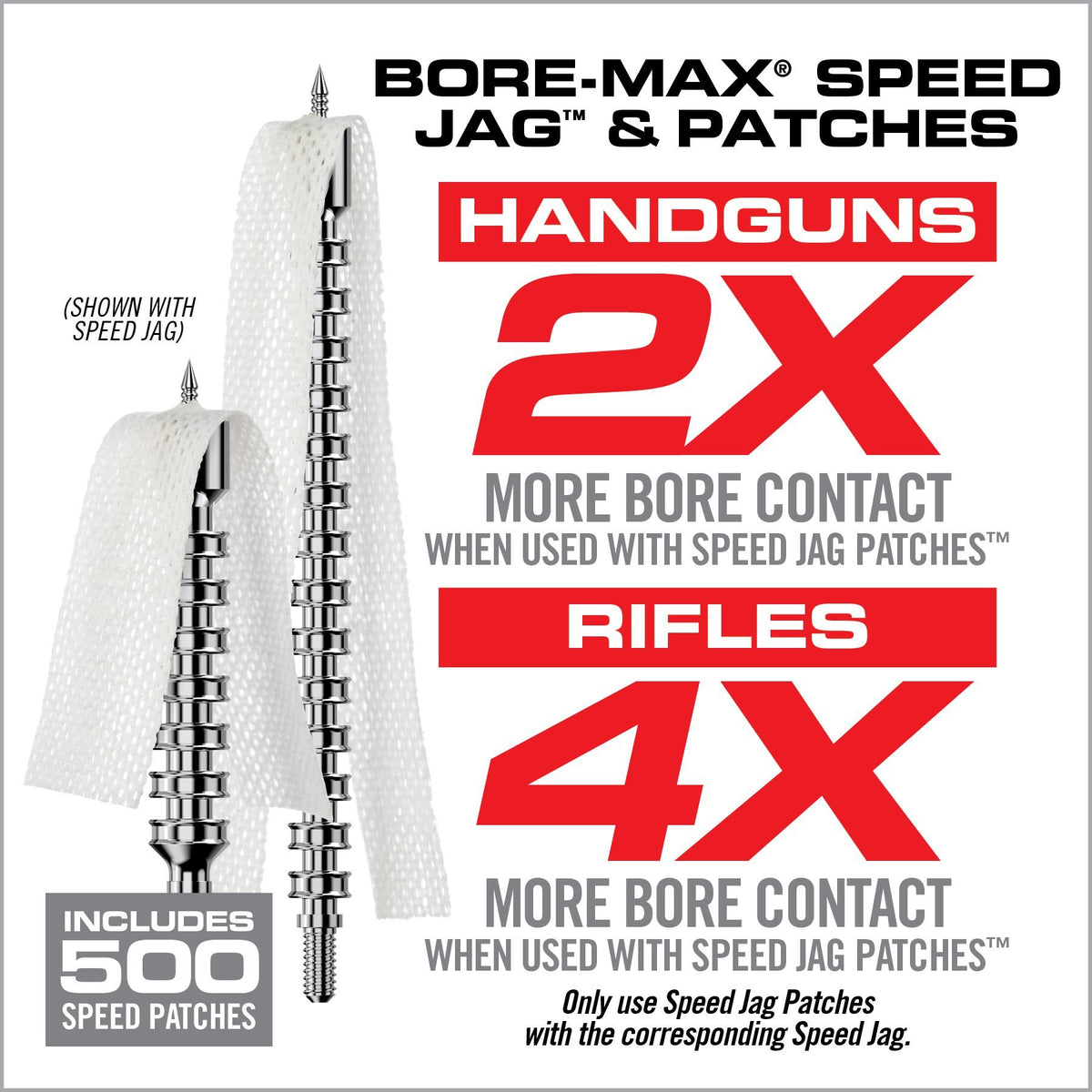 Real Avid - Bore-Max Speed Jags & Patches Multi-Cal Pack