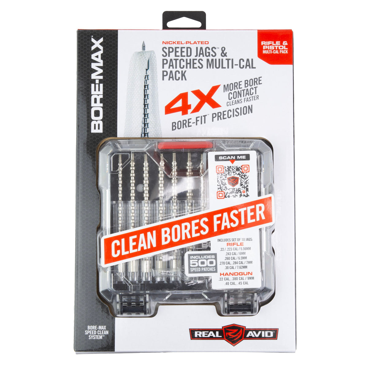 Real Avid - Bore-Max Speed Jags & Patches Multi-Cal Pack