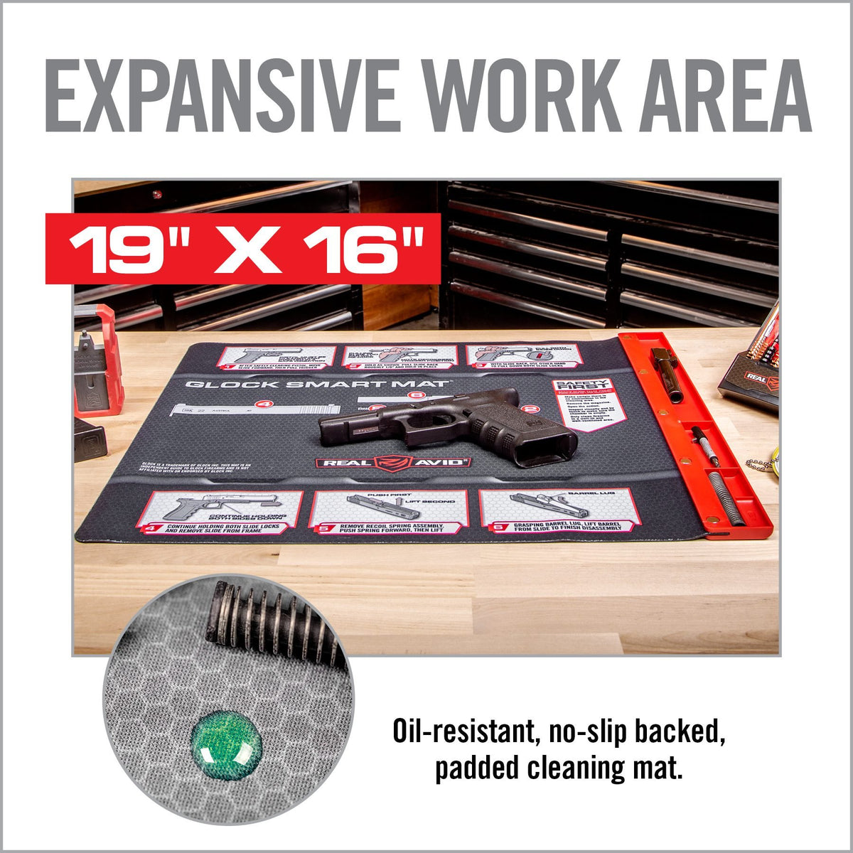 Real Avid - Smart Mat for Glock with Parts Tray