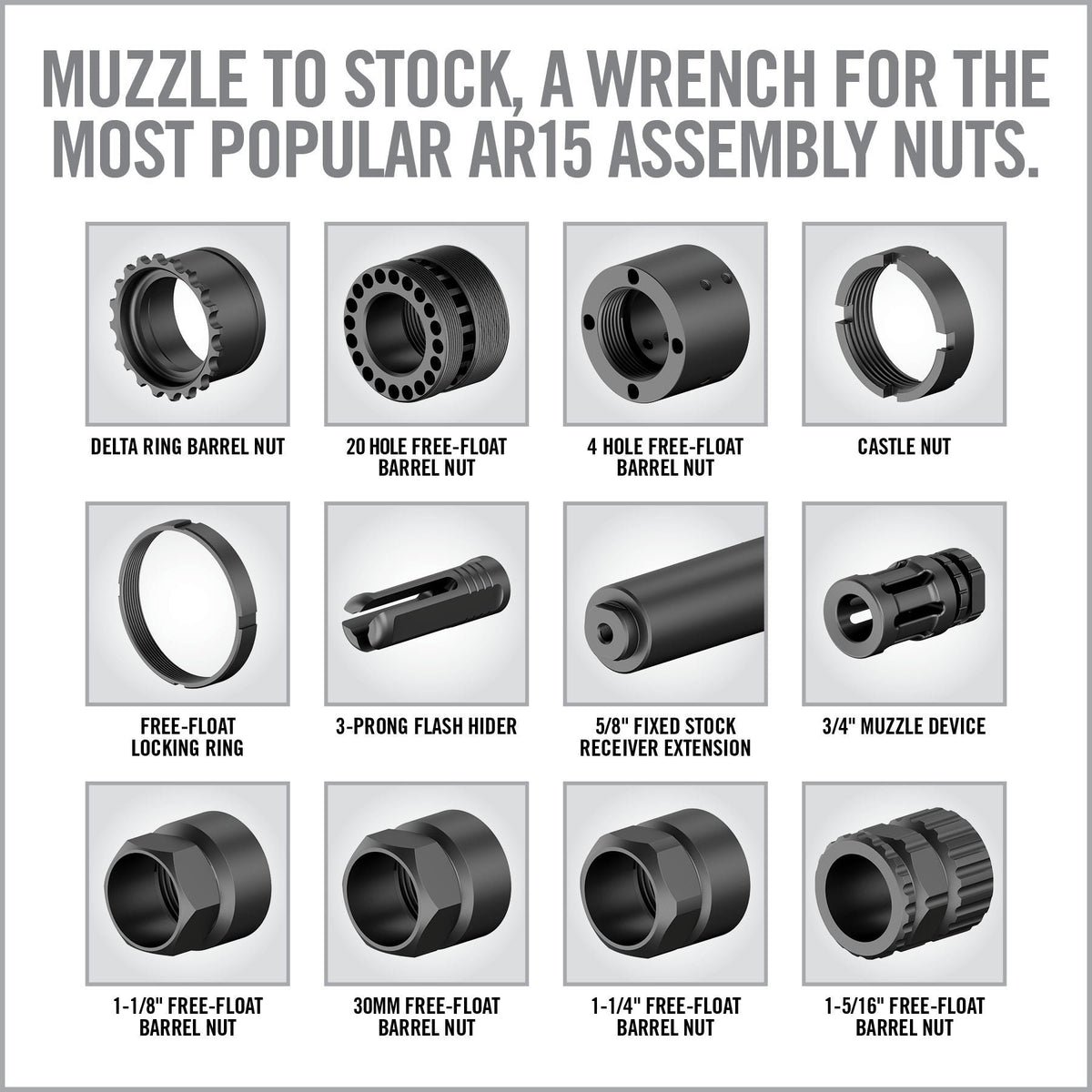 Real Avid - Master-Fit Armorer's Thin Castle Nut Wrench Head