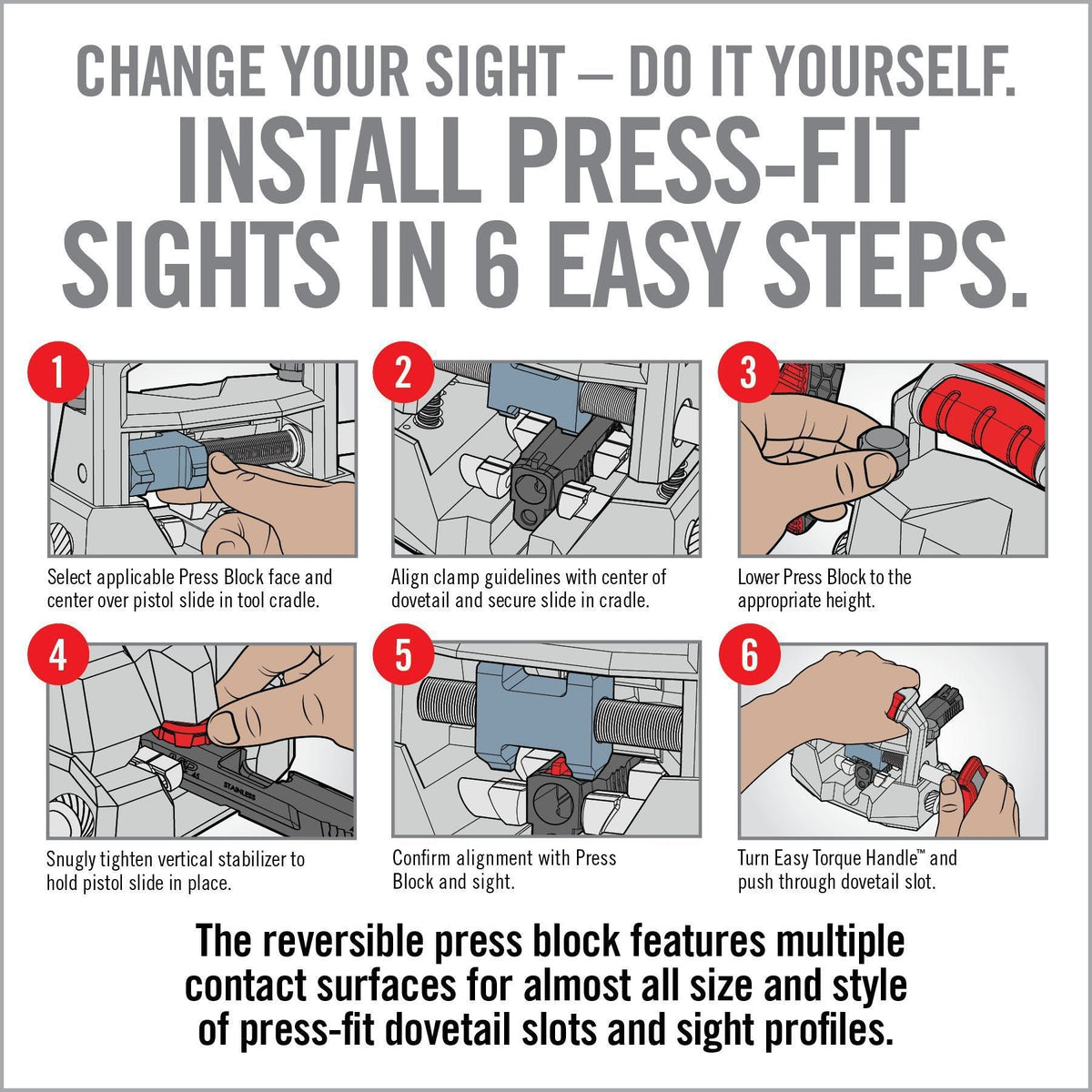 Real Avid - Master Sight Pusher for Pistols