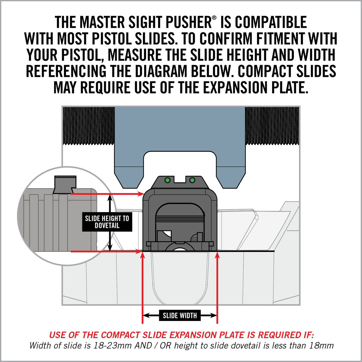 Real Avid - Master Sight Pusher for Pistols
