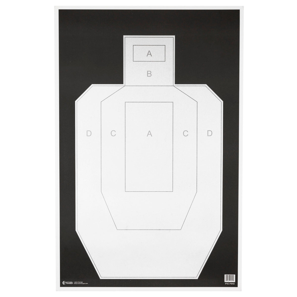 Action Target - IPSC PBKB Paper Targets 23"x35" 100 Pack