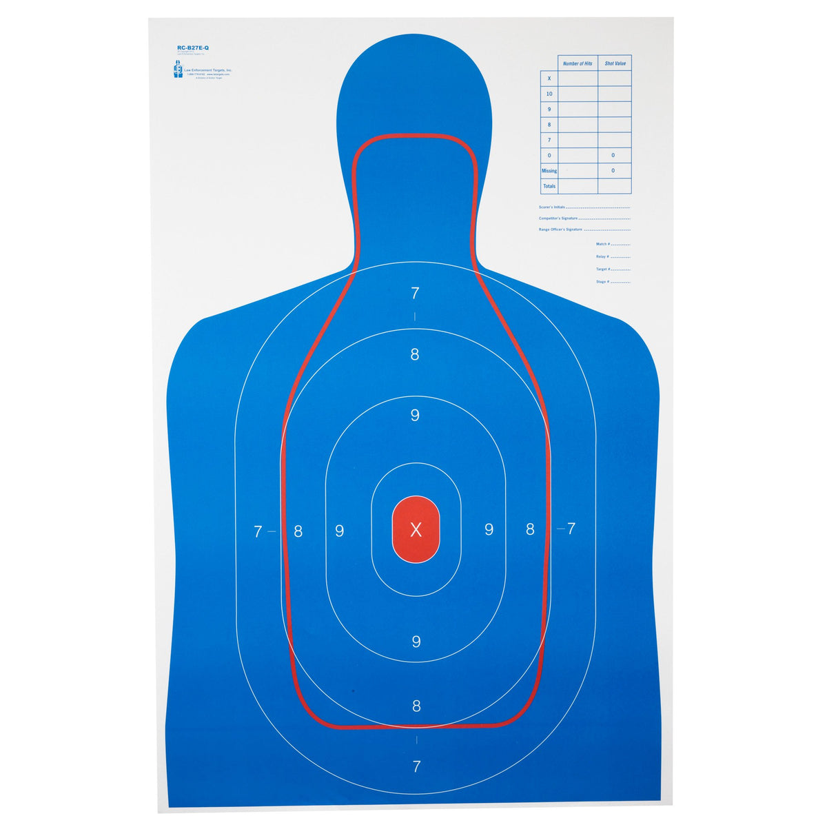 Action Target - Combo B27E & FBI Q Targets 100 Pack
