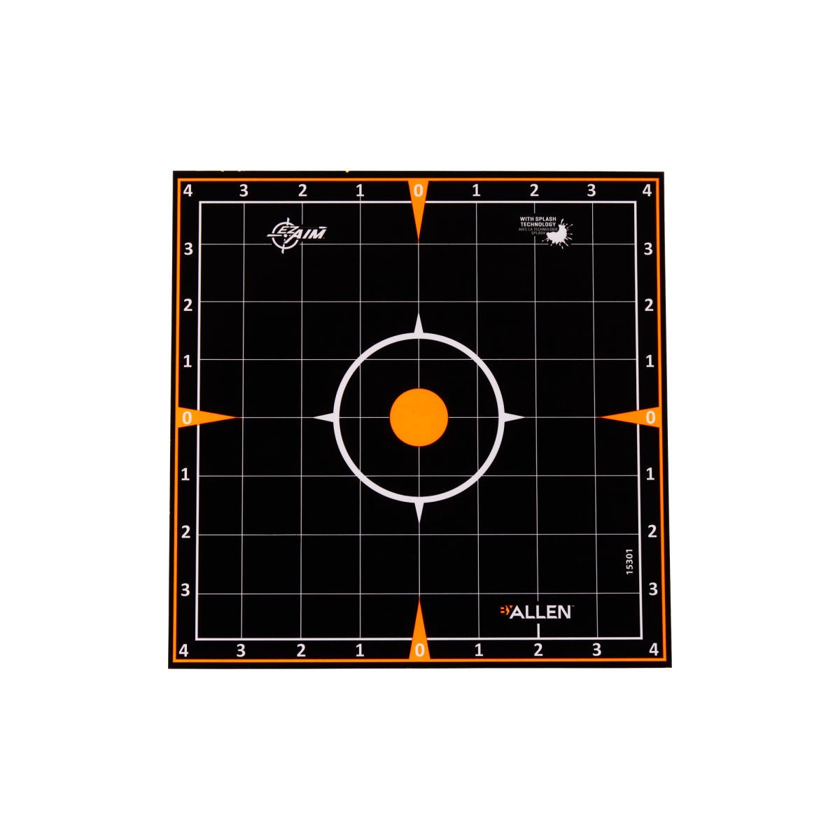 Allen Company - EZ AIM 8"x8" Adhesive Sight-In Targets, 5 Pack