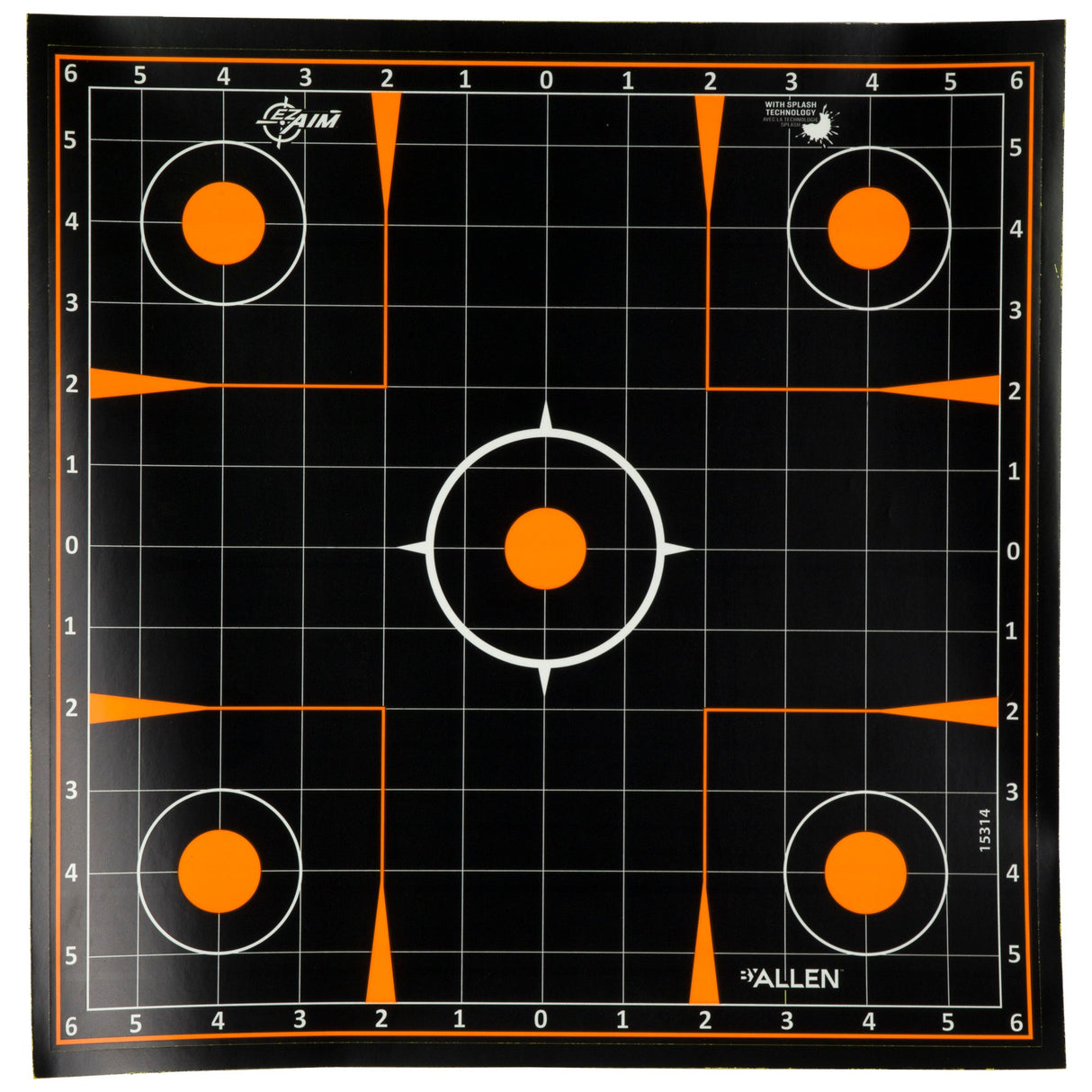 Allen Company - EZ AIM Adhesive Sight-In Grid 12x12