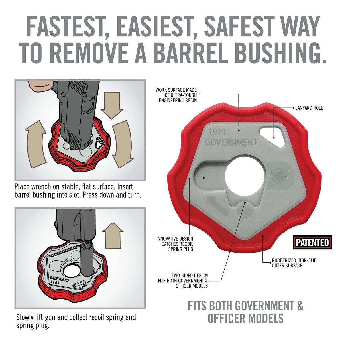 Real Avid - 1911 Smart Wrench for Barrel Bushing