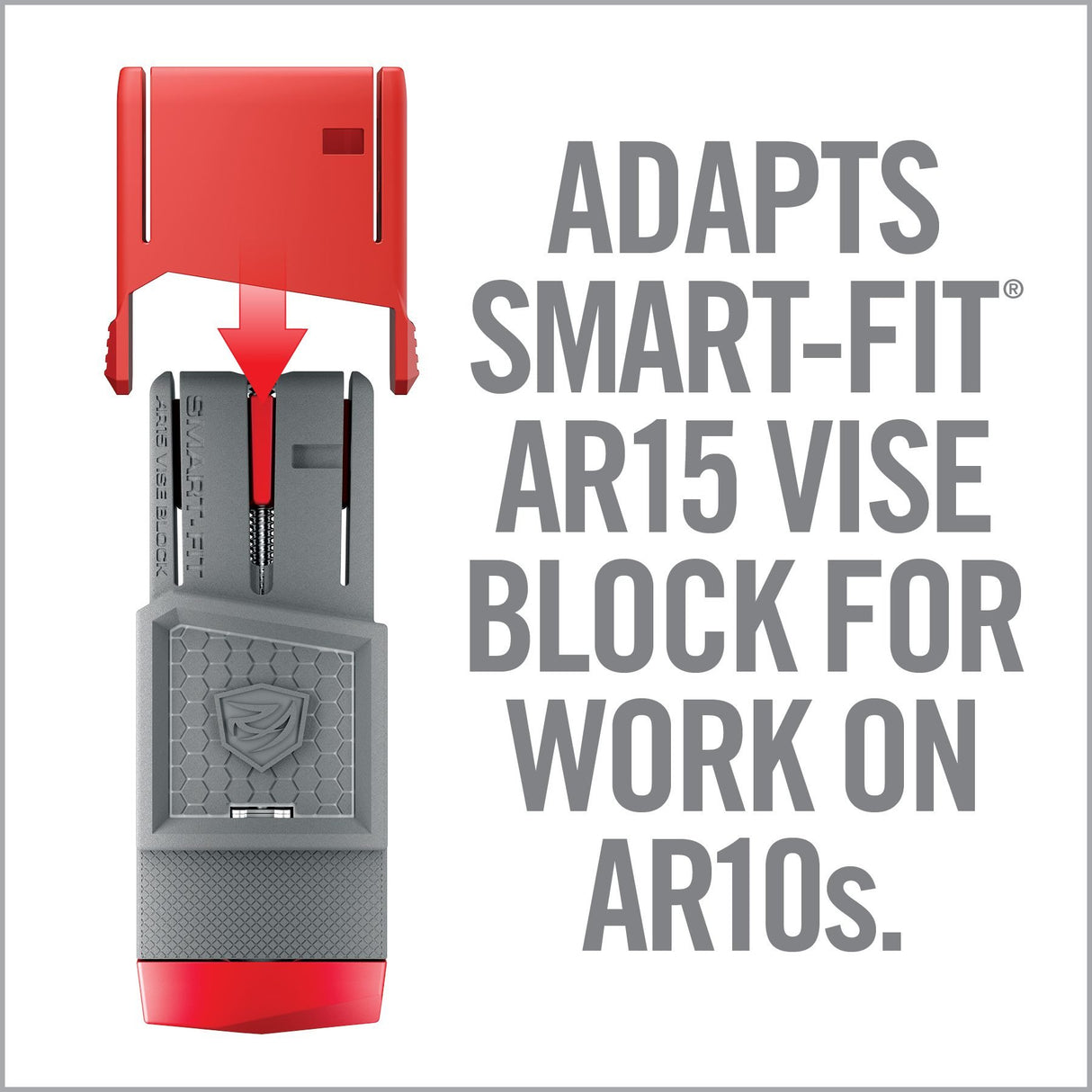 Real Avid - Smart Fit Vise Block Sleeve for AR10 - Red