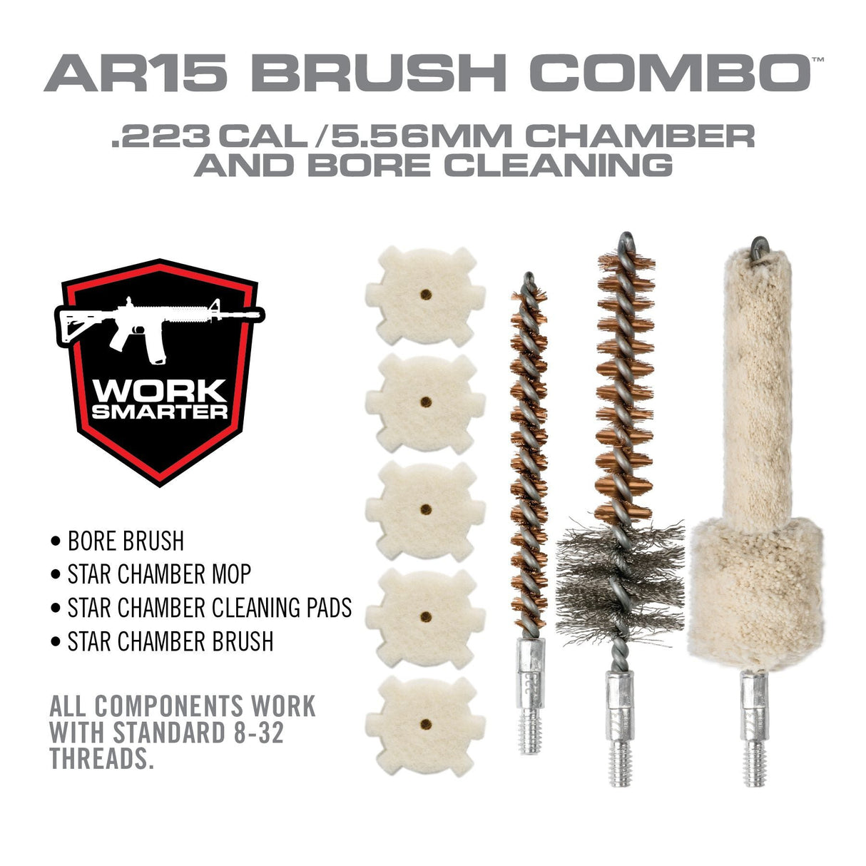 Real Avid - AR-15 Brush Combo for Cleaning